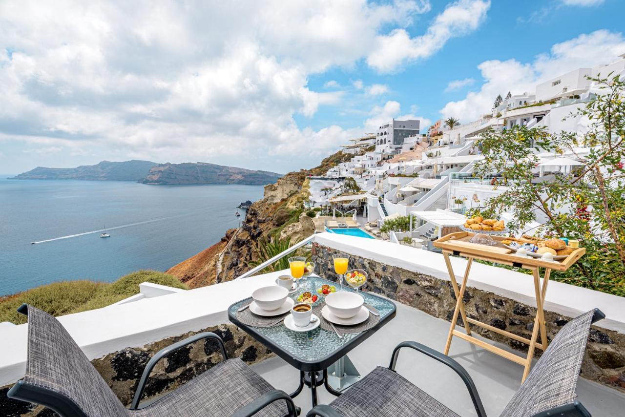 Amazing View Villa Oia With Jacuzzi Exterior foto