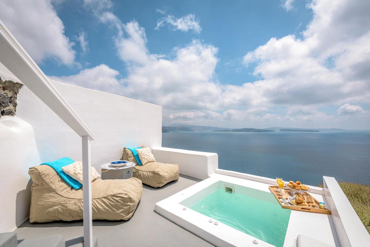 Amazing View Villa Oia With Jacuzzi Exterior foto