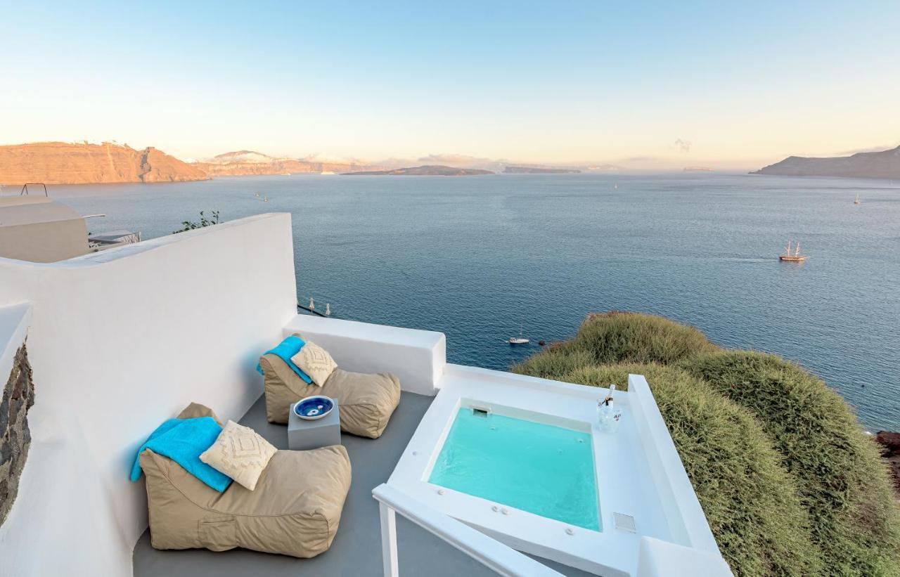 Amazing View Villa Oia With Jacuzzi Exterior foto