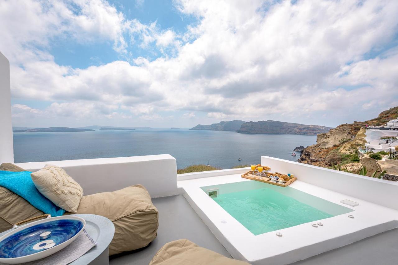 Amazing View Villa Oia With Jacuzzi Exterior foto